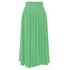 Jupe longue plissée taille haute Clara