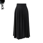 Jupe longue plissée taille haute Clara