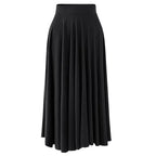 Jupe longue plissée taille haute Clara
