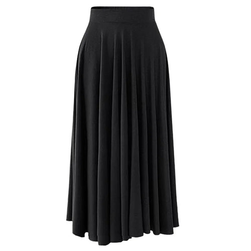 Jupe longue plissée taille haute Clara