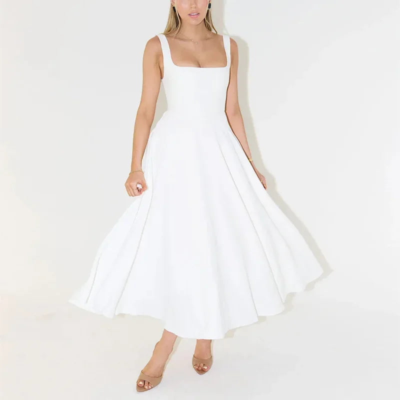 Robe longue Bella en Blanc