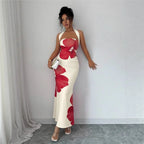 Robe longue imprimée Amaya
