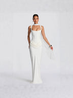 Robe longue bustier sculptante Nora