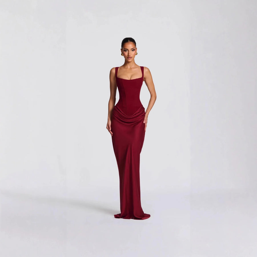 Robe longue bustier sculptante Nora