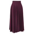 Jupe longue plissée taille haute Clara