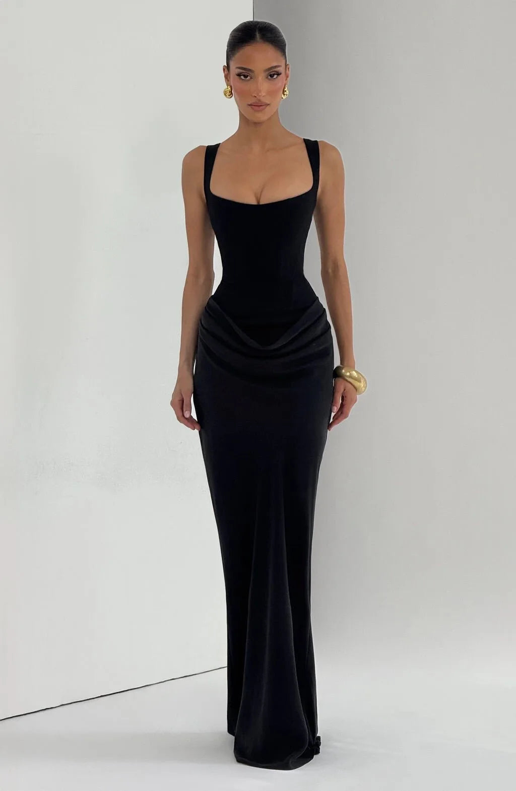 Robe longue bustier sculptante Nora