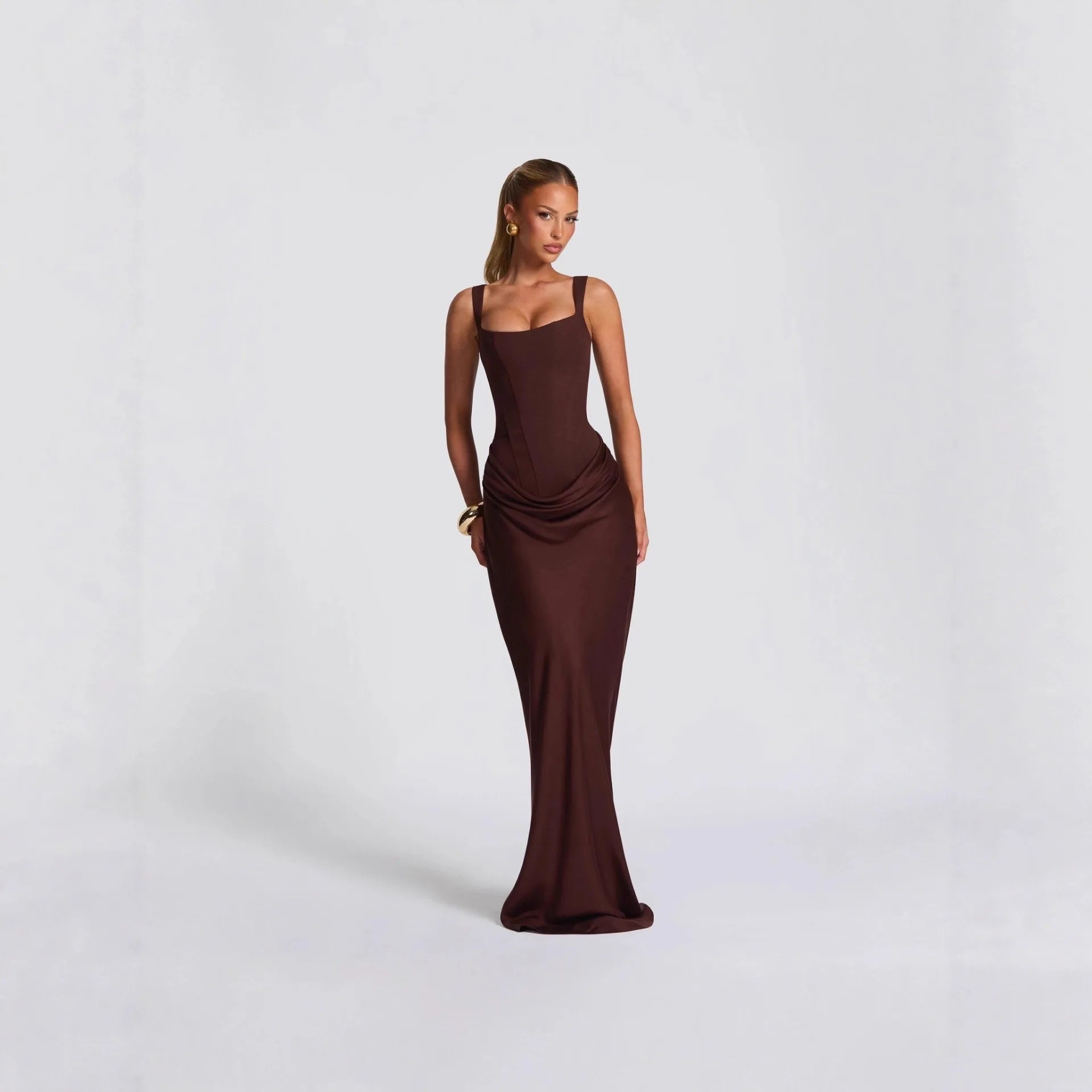 Robe longue bustier sculptante Nora
