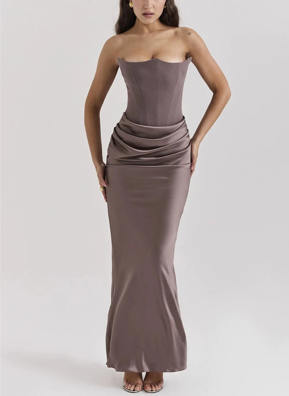 Robe longue corset Moni